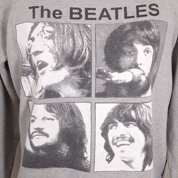 Forever 21 The Beatles Graphic Sweatshirt Size Medium Crew Neck Cotton Blend - Picture 4 of 14